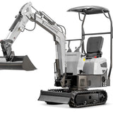 Bobmaster Pro diesel minigraver - 890 kg med drejearm, inkl. skovlsæt