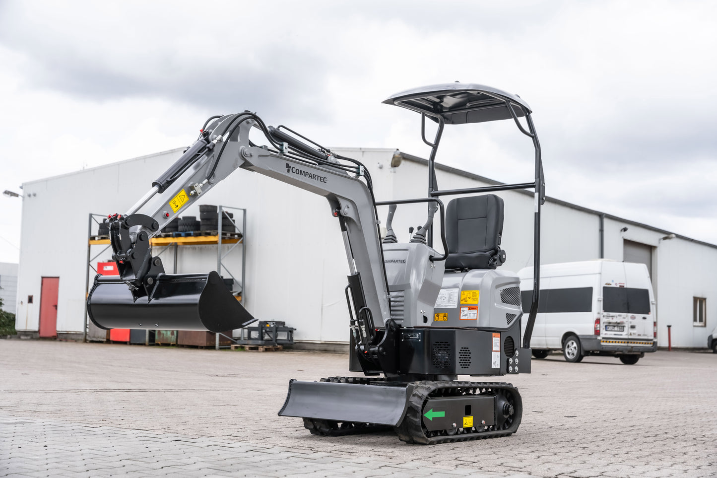 Bobmaster Basic diesel minigraver - 850 kg, inkl. skovlsæt