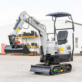 Bobmaster Pro diesel minigraver - 890 kg med drejearm, inkl. skovlsæt