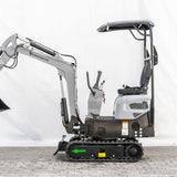 Bobmaster Pro diesel minigraver - 890 kg med drejearm, inkl. skovlsæt