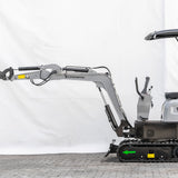 Bobmaster Pro diesel minigraver - 890 kg med drejearm, inkl. skovlsæt