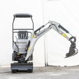 Bobmaster Plus diesel minigraver - 970 kg med drejearm og justerbar undervogn, inkl. skovlsæt