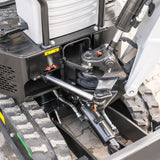 Bobmaster Plus diesel minigraver - 970 kg med drejearm og justerbar undervogn, inkl. skovlsæt