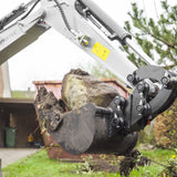 Bobmaster Plus diesel minigraver - 970 kg med drejearm og justerbar undervogn, inkl. skovlsæt