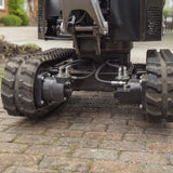 Bobmaster Plus diesel minigraver - 970 kg med drejearm og justerbar undervogn, inkl. skovlsæt