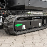 Bobmaster Premium diesel minigraver - 1900 kg med drejearm og joystick, inkl. skovlsæt