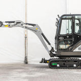 Bobmaster Premium diesel minigraver - 1900 kg med drejearm og joystick, inkl. skovlsæt