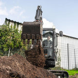 Bobmaster Premium diesel minigraver - 1900 kg med drejearm og joystick, inkl. skovlsæt
