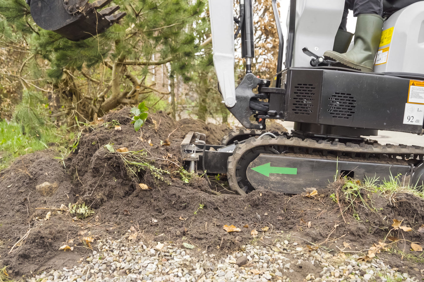 Bobmaster Yanmaster - 3-cylindret diesel Yanmar minigraver, 1200 kg, inkl. skovlsæt