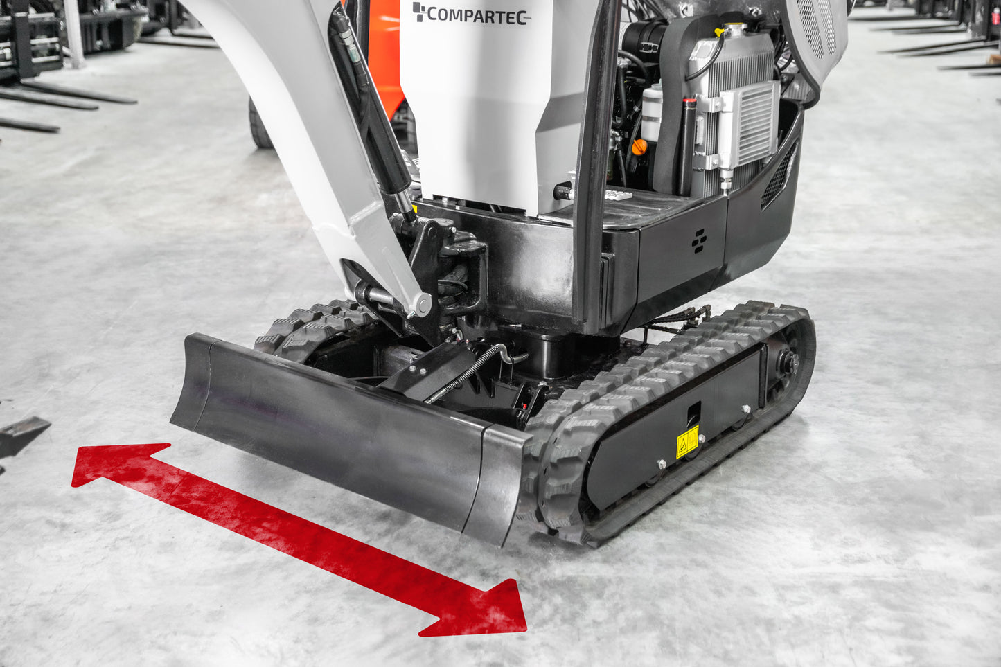 Bobmaster Yanmaster - 3-cylindret diesel Yanmar minigraver, 1200 kg, inkl. skovlsæt