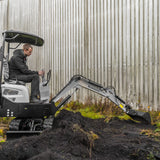 Bobmaster Basic diesel minigraver - 850 kg, inkl. skovlsæt