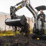 Bobmaster Basic diesel minigraver - 850 kg, inkl. skovlsæt