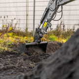 Bobmaster Pro diesel minigraver - 890 kg med drejearm, inkl. skovlsæt