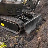 Bobmaster Pro diesel minigraver - 890 kg med drejearm, inkl. skovlsæt