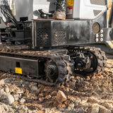 Bobmaster Pro diesel minigraver - 890 kg med drejearm, inkl. skovlsæt