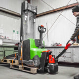 PAKKETILBUD: 4 x ForkLion El-palleløfter - 1500 kg kapacitet, inkl. batteri og oplader
