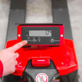 ForkLion PREMIUM El-palleløfter med vægt og støttehjul, 1500 kg kapacitet, inkl. batteri og oplader