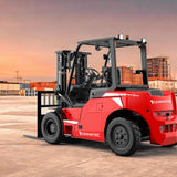 CSX TIER - El gaffeltruck 4-hjulet, kapacitet 7000 kg, løftehøjde 4800 mm, Li-ion batteri