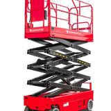 MaxLine Elektrisk Sakselift / Saxlift - arbejdshøjde op til 12 meter