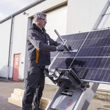 SolarClimber solcellelift – Effektiv transport af solpaneler op til 21 meter