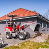 Weidemaster elektrisk minilæsser - løftekapacitet 500 kg, egenvægt 900 kg