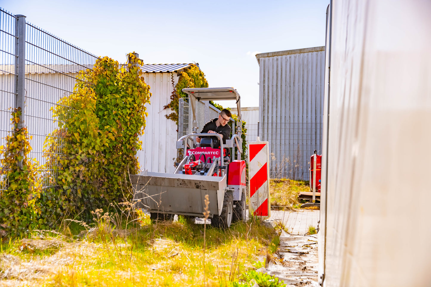Weidemaster elektrisk minilæsser - løftekapacitet 500 kg, egenvægt 900 kg
