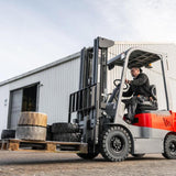 CSX - El gaffeltruck 4-hjulet halvkabine, kapacitet op til 2500 kg, løftehøjde 4800 mm, Li-ion batteri