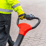 ForkLion PRO El-palleløfter med støttehjul, 1500 kg kapacitet, inkl. batteri og oplader