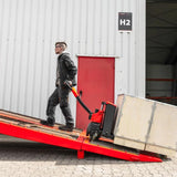 ForkLion PRO El-palleløfter med støttehjul, 1500 kg kapacitet, inkl. batteri og oplader
