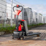 ForkLion PRO El-palleløfter med støttehjul, 1500 kg kapacitet, inkl. batteri og oplader