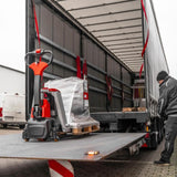 ForkLion PLUS El-palleløfter med støttehjul, 2000 kg kapacitet, inkl. batteri og oplader