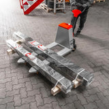 ForkLion PLUS El-palleløfter med støttehjul, 2000 kg kapacitet, inkl. batteri og oplader