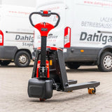 PAKKETILBUD: 4 x ForkLion El-palleløfter - 1500 kg kapacitet, inkl. batteri og oplader