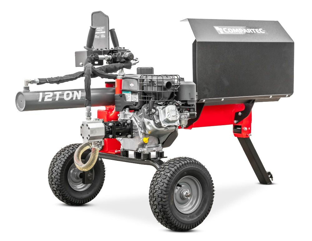 WoodMaster CWM12B – 12 ton benzin brændekløver (vandret)