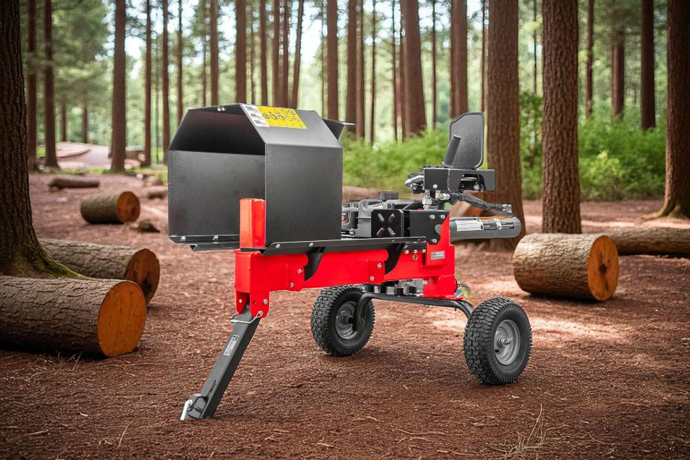 WoodMaster CWM12B – 12 ton benzin brændekløver (vandret)