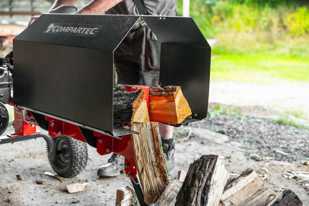 WoodMaster CWM12B – 12 ton benzin brændekløver (vandret)