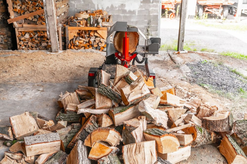 WoodMaster CWM22B – 22 ton benzin brændekløver (vandret)