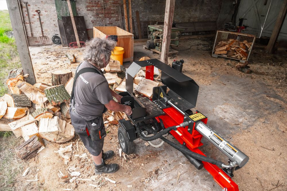 WoodMaster CWM22E – 22 ton elektrisk brændekløver 400 V (vandret)