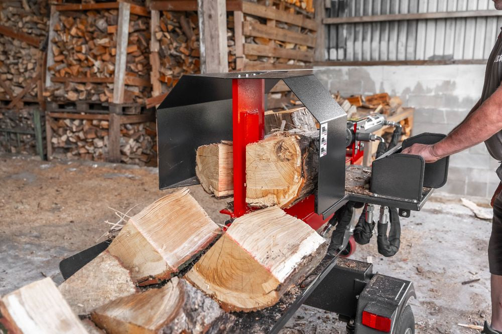 WoodMaster CWM22E – 22 ton elektrisk brændekløver 400 V (vandret)