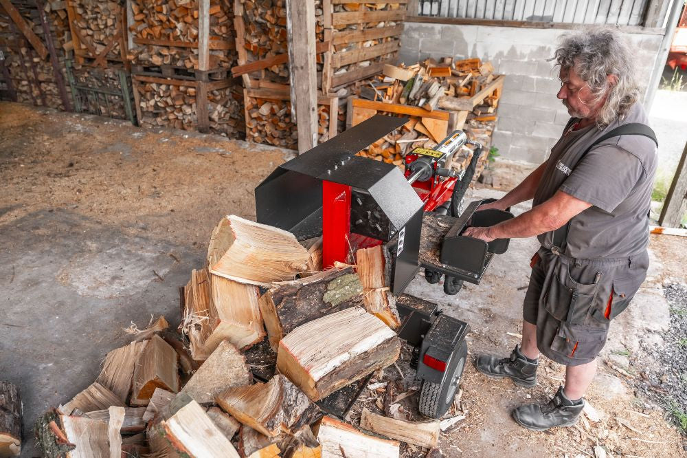 WoodMaster CWM22E – 22 ton elektrisk brændekløver 400 V (vandret)