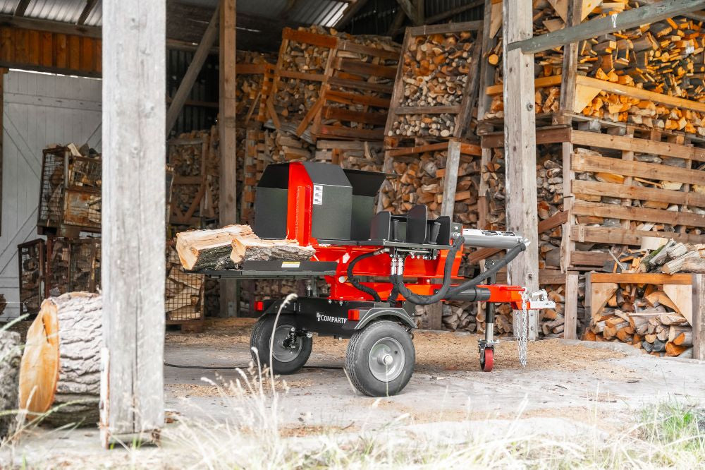 WoodMaster CWM22E – 22 ton elektrisk brændekløver 400 V (vandret)