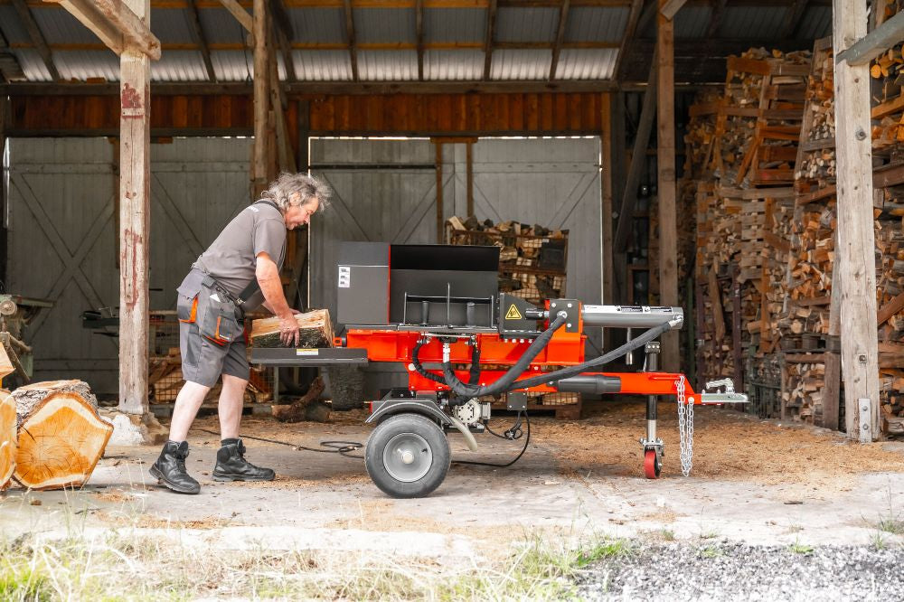 WoodMaster CWM22E – 22 ton elektrisk brændekløver 400 V (vandret)