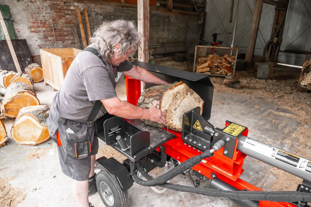 WoodMaster CWM22E – 22 ton elektrisk brændekløver 400 V (vandret)