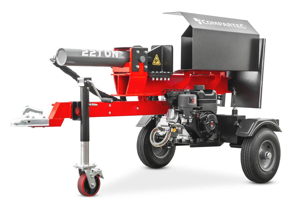 WoodMaster CWM22B – 22 ton benzin brændekløver (vandret)