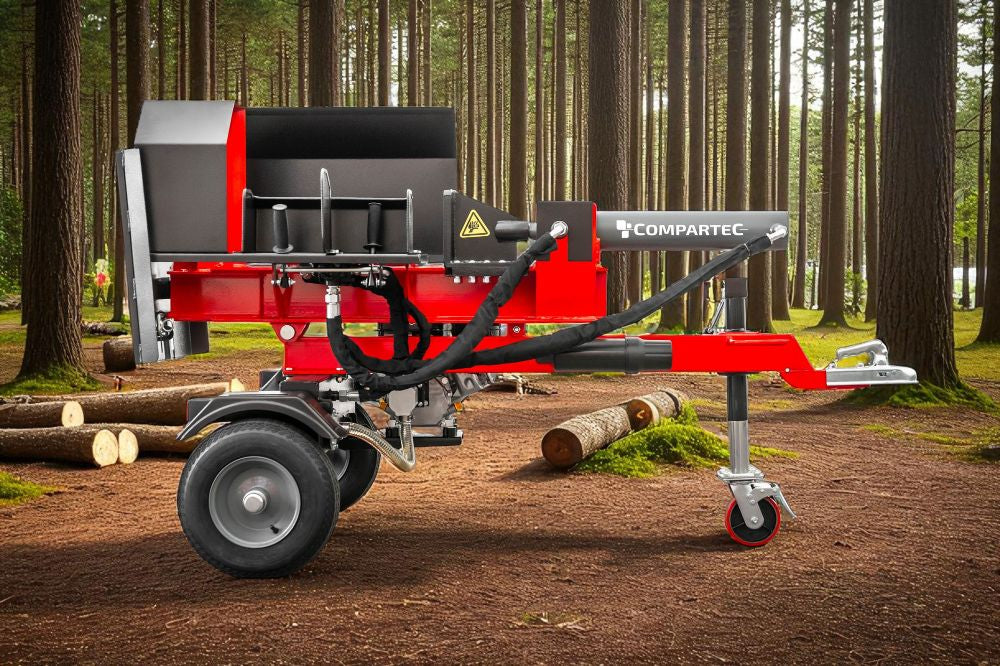 WoodMaster CWM22B – 22 ton benzin brændekløver (vandret)
