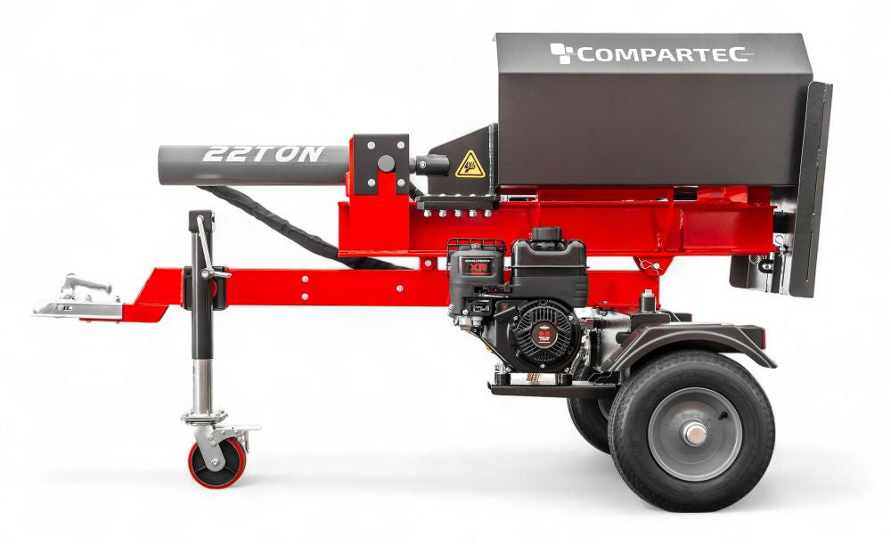 WoodMaster CWM22B – 22 ton benzin brændekløver (vandret)