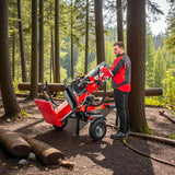WoodMaster CWM35B – 35 ton benzin brændekløver (lodret)