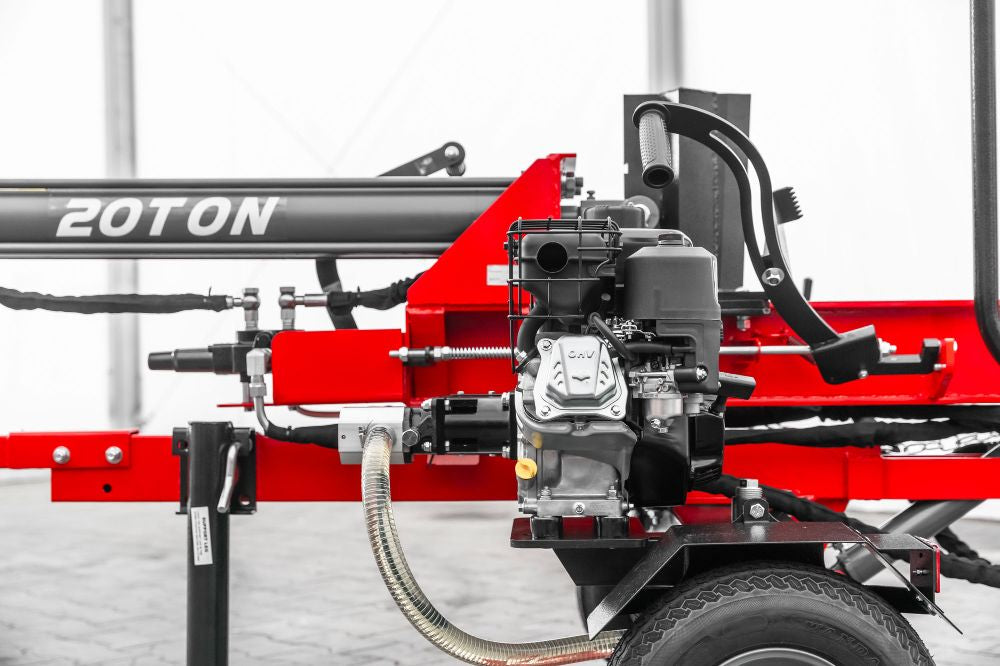 WoodMaster CWM20B – 20 ton benzin brændekløver (lodret)