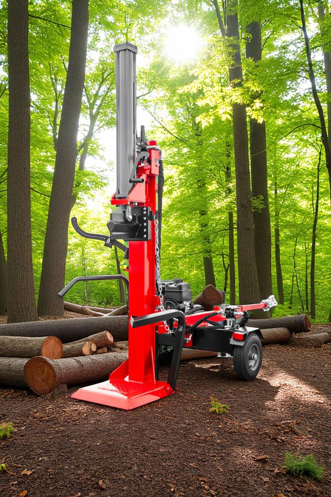 WoodMaster CWM20B – 20 ton benzin brændekløver (lodret)