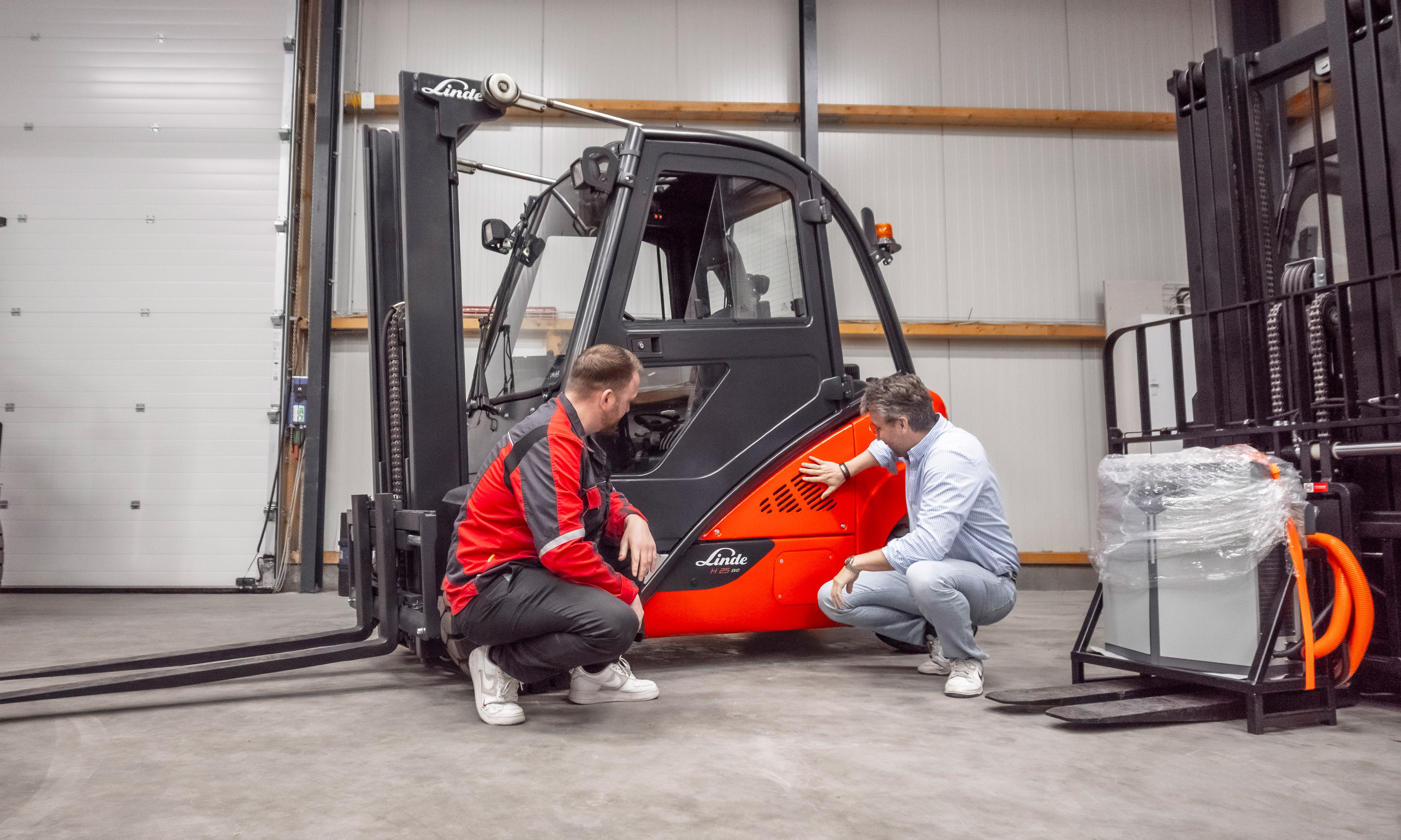 Gennemgang af en brugt Linde gaffeltruck